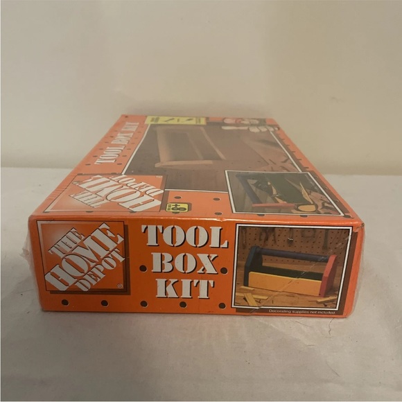 NIB SEALED The Home Depot Wooden Tool Box Kit - Picture 4 of 6